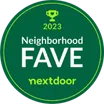 2023 Nextdoor Neighborhood Fave award badge.
